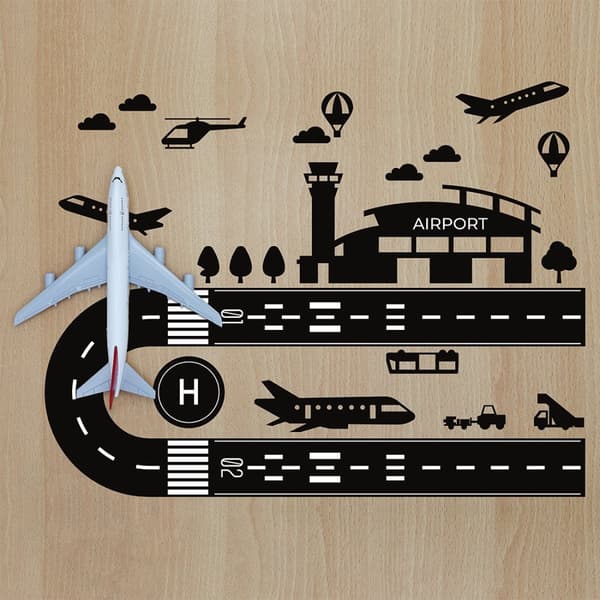 Gulvklistremerke - flyplassen