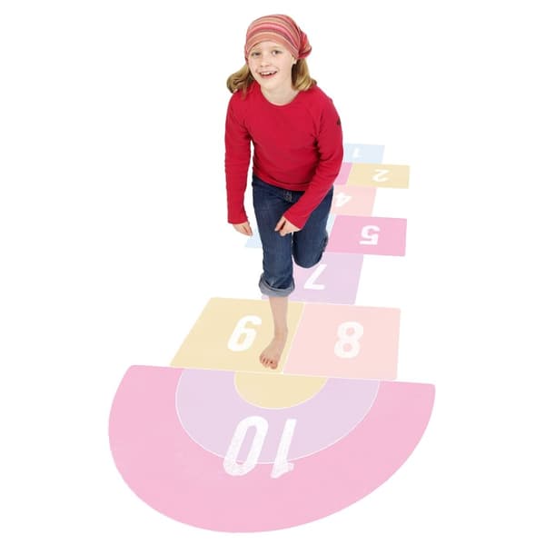 Gulvklistremerke - Hopscotch / Rosa