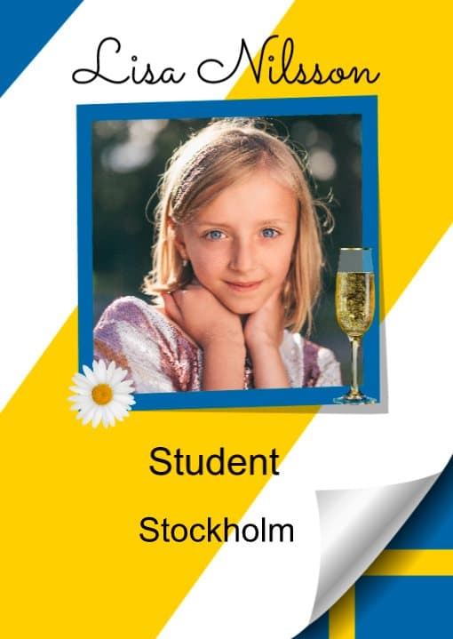 Studentskylt Design 9