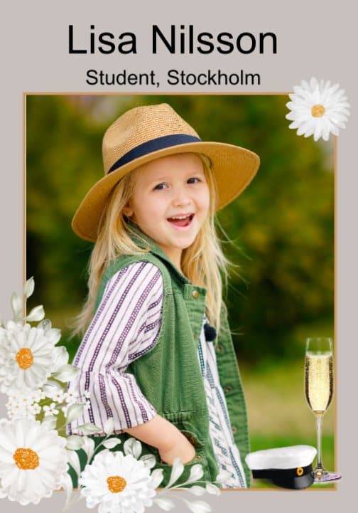 Studentskylt Design 16