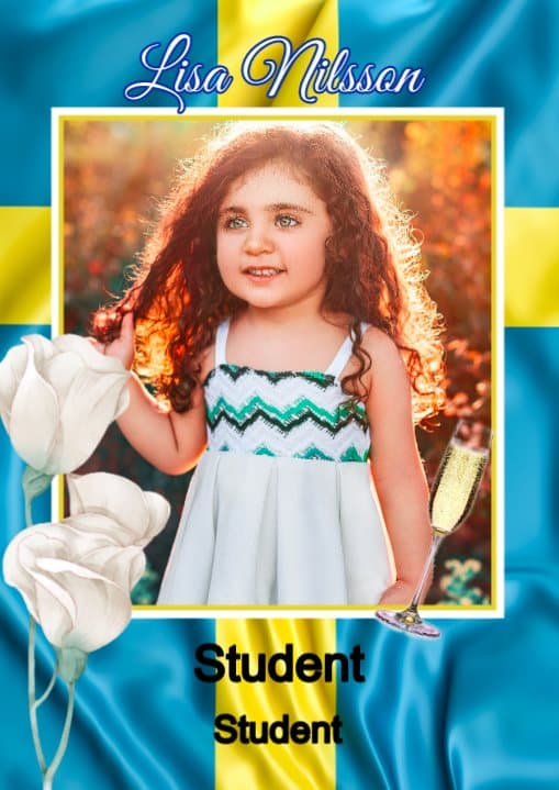 Studentskylt Design 17