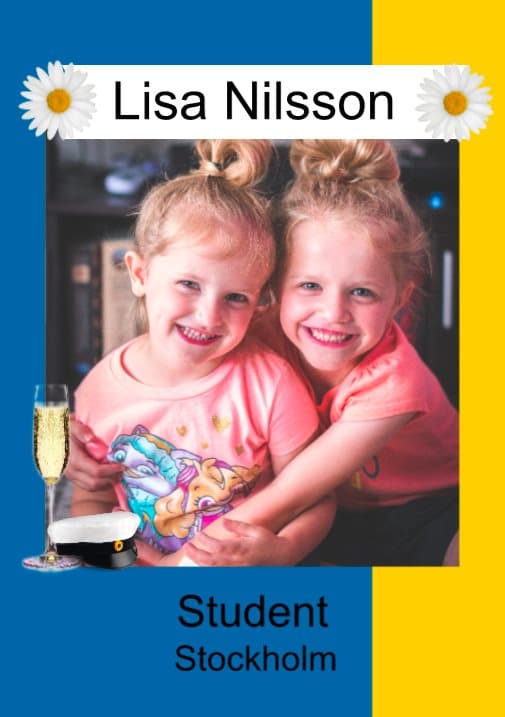 Studentskylt Design 18