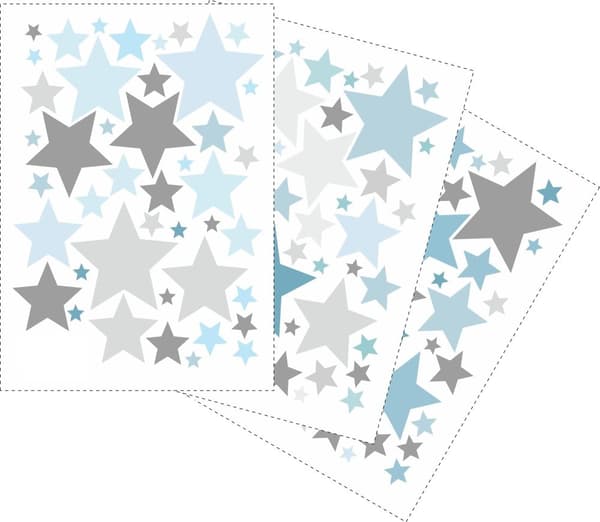 Wallsticker - Stjerner / Blå