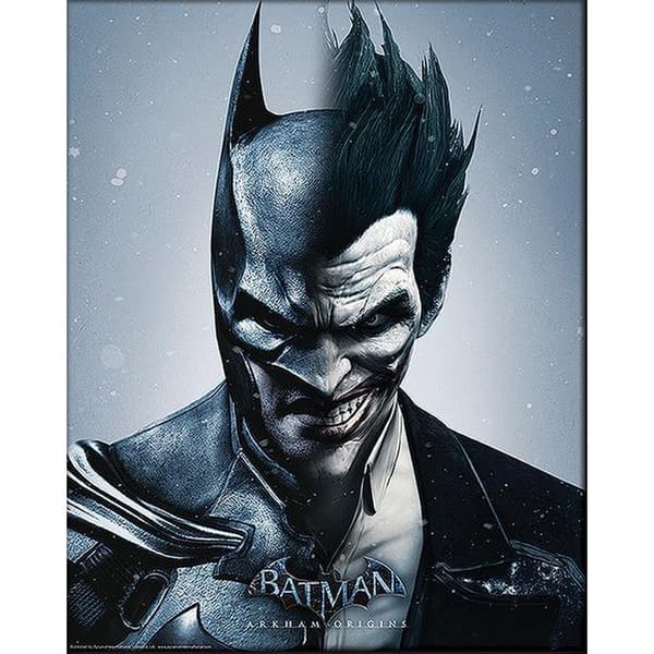 Batman Arkham Origins 3D Poster Black/White 25.5cm x 20.5cm x 0.2cm