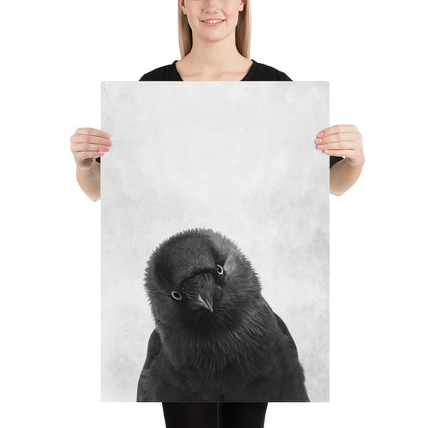 Raven Large Poster