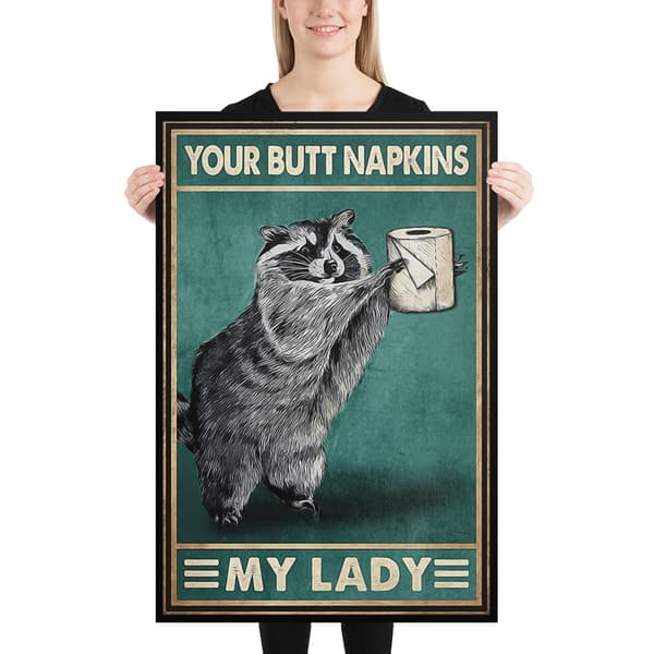 Your Butt Napkins Large Poster