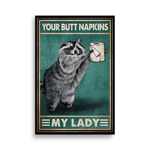 Your Butt Napkins Large Poster