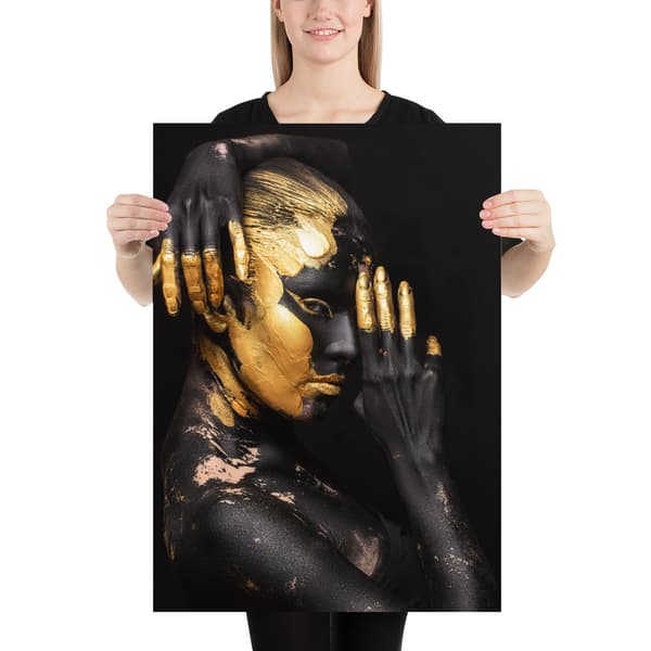 Gold Painted Lady Large Poster