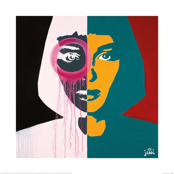 Jessi Dahlquist Unseen Poster Multicoloured 40cm x 40cm