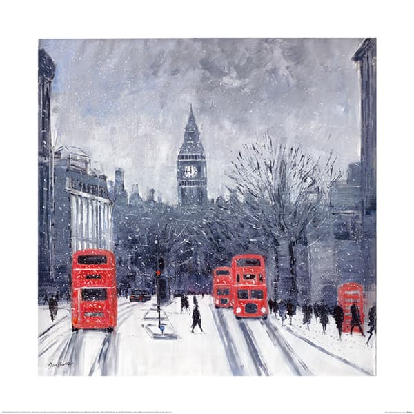 Jon Barker Wintry Whitehall Poster