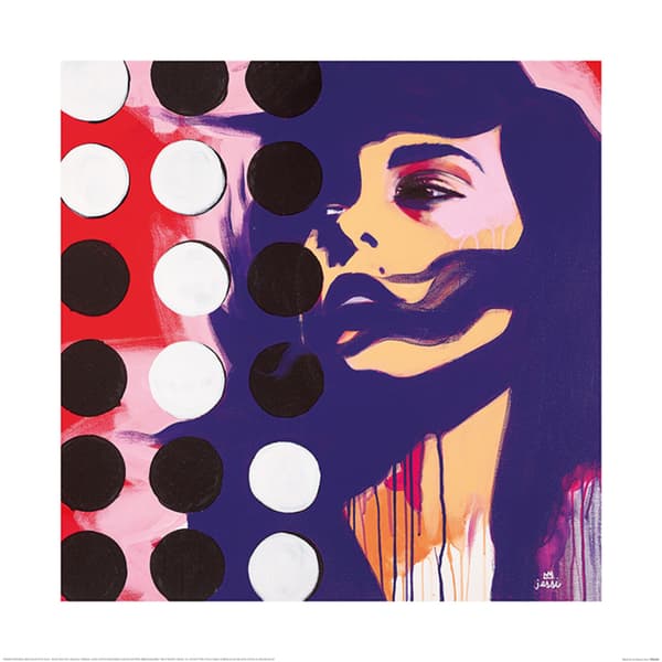 Jessi Dahlquist Pieces Poster Multicoloured 40cm x 40cm