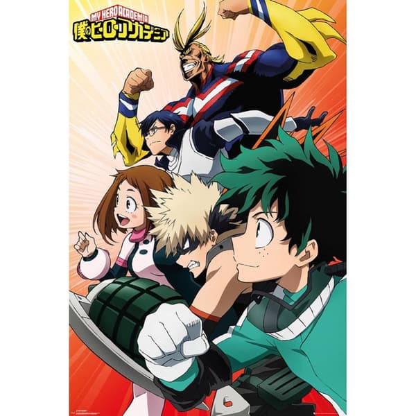 My Hero Academia Plakat med helte