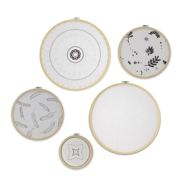 Art for the Home - Cirkler med broderi - Ibiza Vibes