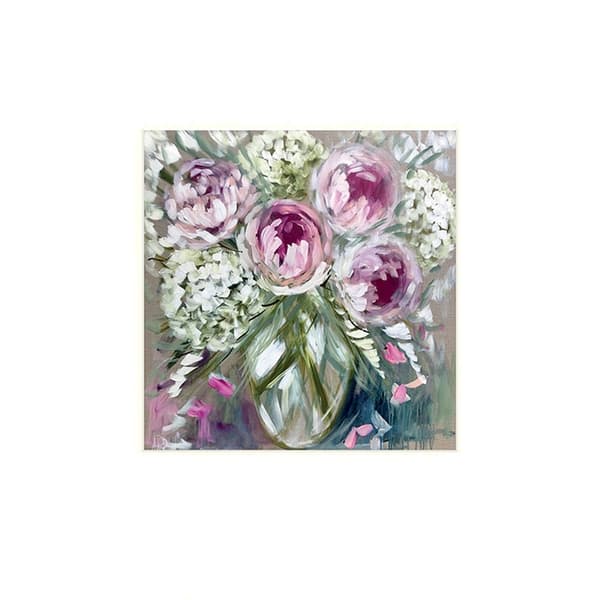 Amanda Brooks Blush pæon print Purple/White/Blue 30cm x 30cm