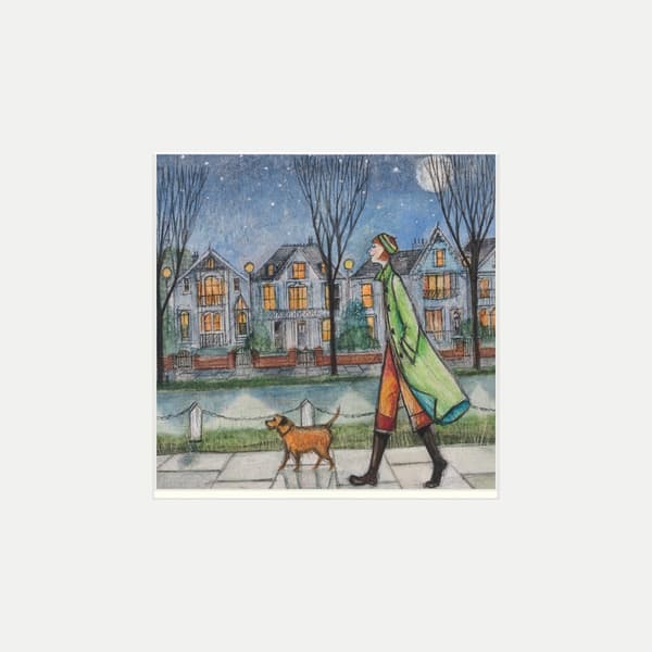Joe Ramm Ved månens lys plakat Multicoloured 30cm x 30cm