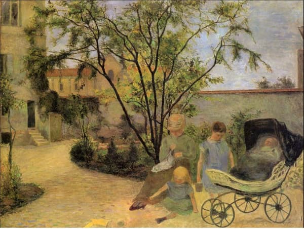 Garden in Vaugirard, 1881, Paul Gauguin