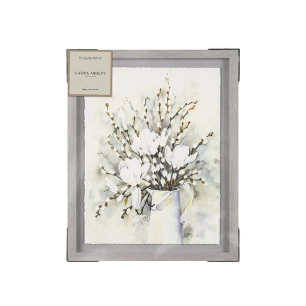 Laura Ashley - Tryk i ramme - Pussy Willow in Vase - 50x40cm