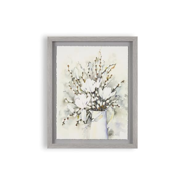 Laura Ashley - Tryk i ramme - Pussy Willow in Vase - 50x40cm