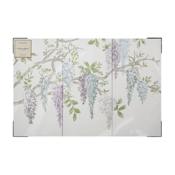Laura Ashley - Lærred med broderi - Wisteria Garden - 60x90cm