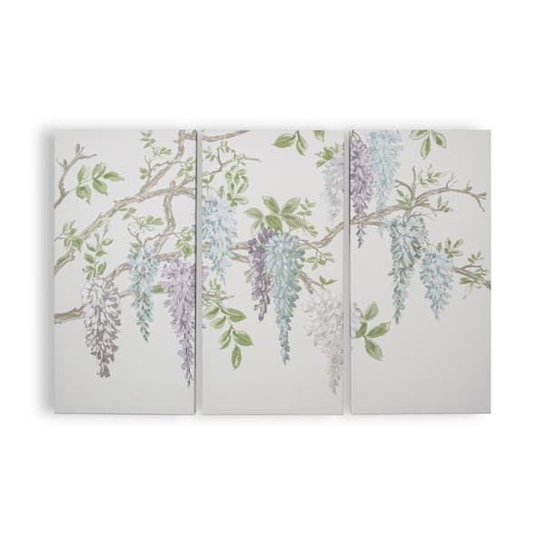 Laura Ashley - Lærred med broderi - Wisteria Garden - 60x90cm