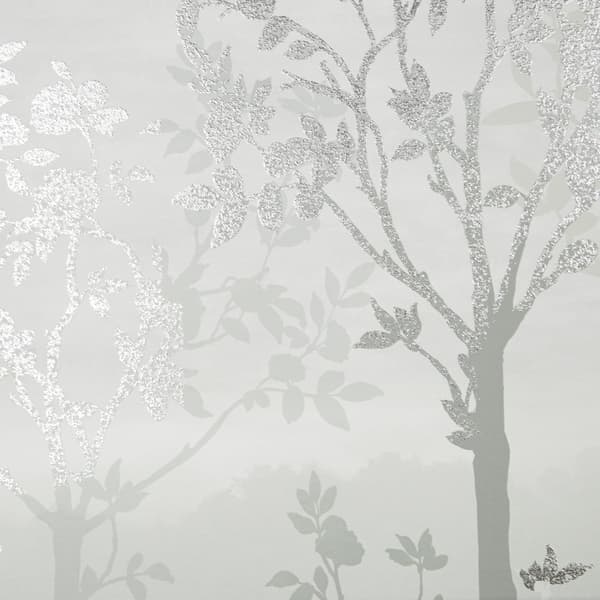 Laura Ashley - Lærred med metallic - Misty Woodland - 40x100cm