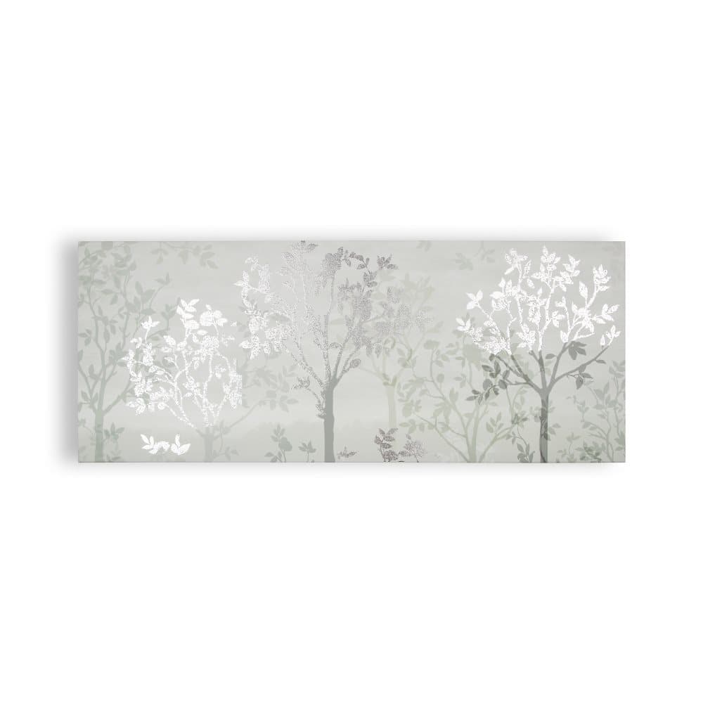 Laura Ashley - Canvas med metallic - Misty Woodland - 40x100cm