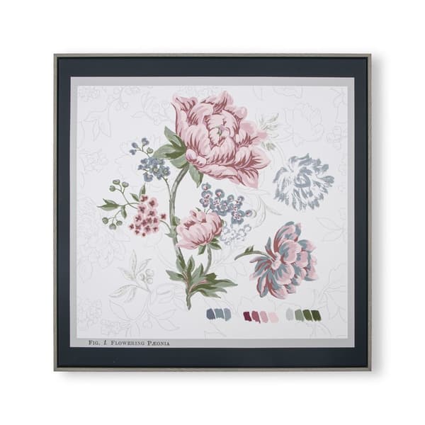 Laura Ashley - Lærred med detaljer - Tapestry Floral - 60x60cm