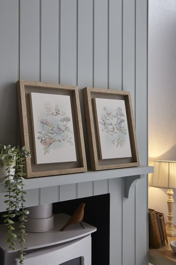 Laura Ashley - Tavla i ram set om 2 - Elderwood - 40x60cm