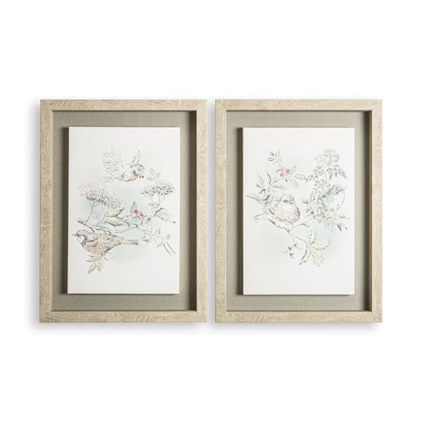 Laura Ashley - Tavla i ram set om 2 - Elderwood - 40x60cm