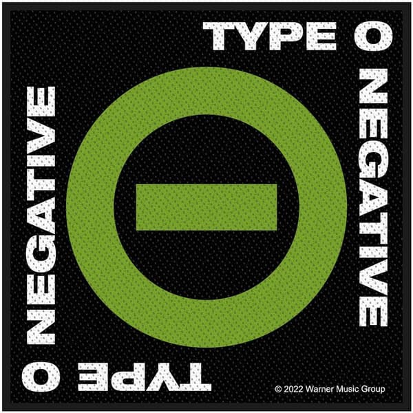 Type O Negative Standard Patch: Negative Symbol