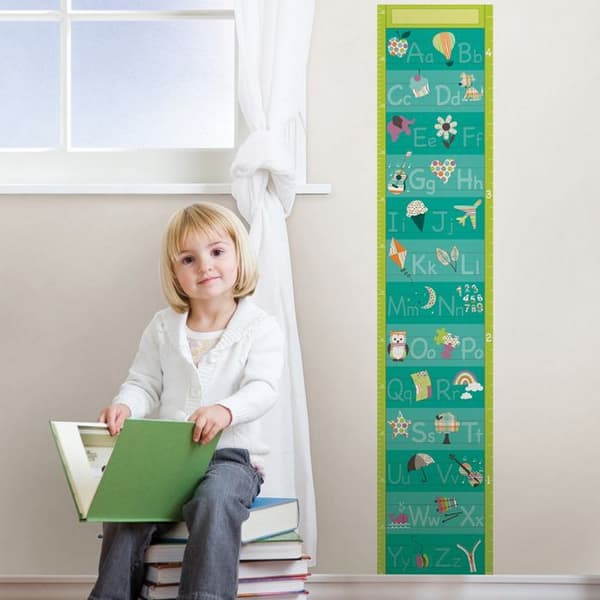 Wallpops Alphabet Height Chart
