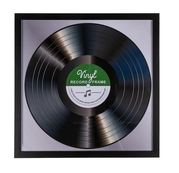 LP-kehys Vinyylilevylle - Record Album Frame - Lasi-etuosa - 32x32cm