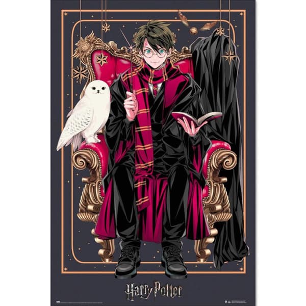 Harry Potter Dynasty Poster Red/Black/Brown One Size