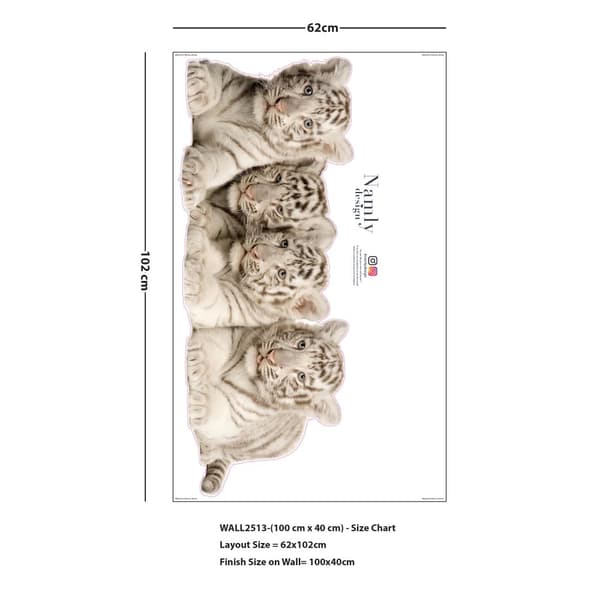 Wallsticker - Tiger unger