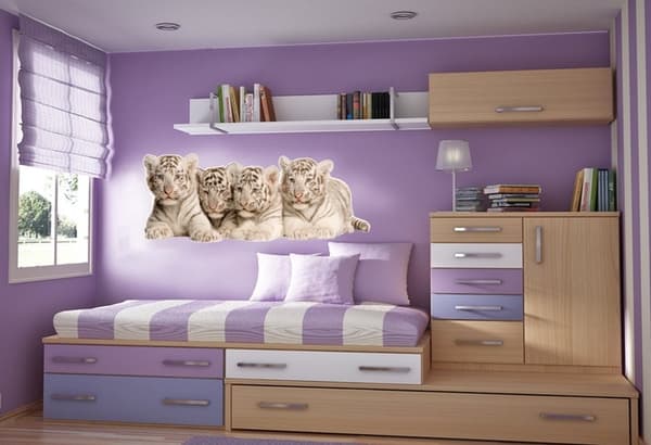 Wallsticker - Tiger unger