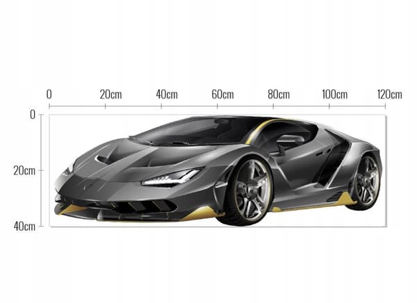 Veggklistremerke - Lamborghini Aventador