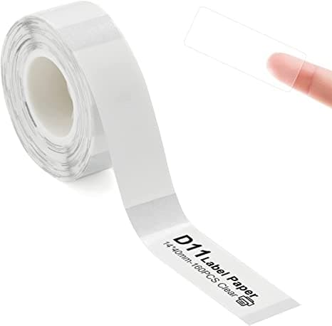 Niimbot-etikett för D101/110 Transparent /14x40mm