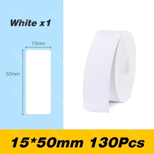 Niimbot Label for D101/110 / 15 x 50 mm, 130 stk / Hvit