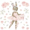 Miniatyrbilde 1 av 3: Veggklistremerke - Bunny Ballerina