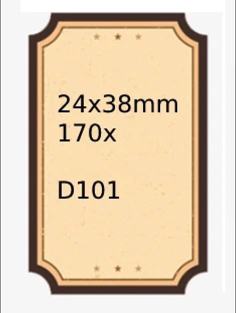 NIIMBOT Etiketter Dekaler För Etiketter Dekaler för D101/B21/B3s 24 x 38 mm / 170st