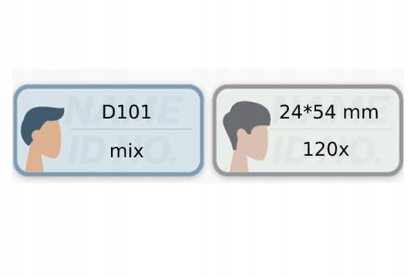 NIIMBOT Etiketter Dekaler För Etiketter Dekaler för D101/B21/B3s 24 x 54 mm / 120 st / Mode / 02
