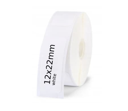 Niimbot-etikett för D101/110 / 12 x 22 mm, 260 st / Vit