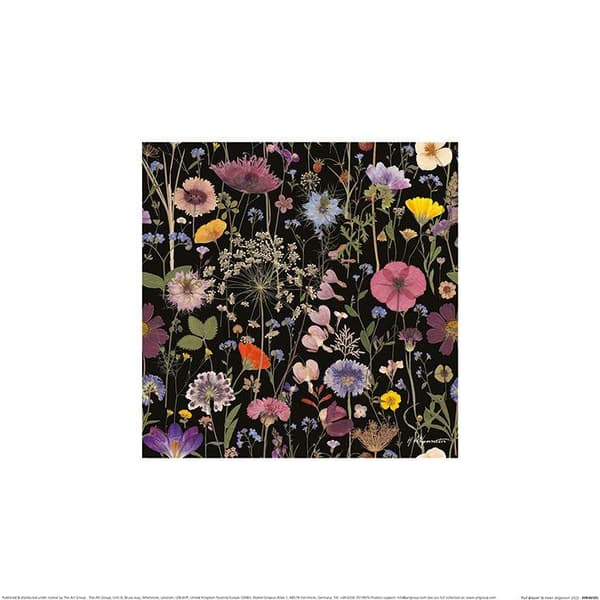 Helen Ahpornsiri Full Bloom Poster Multicoloured 40cm x 40cm