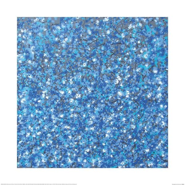Simon Fairless Blossom Poster Blue 60cm x 60cm