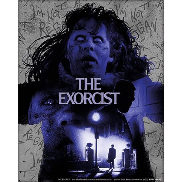 Exorcist The Movie Exorcism 3D Poster Purple 25cm x 20cm