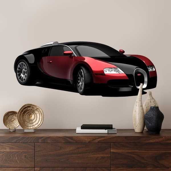 Veggklistremerke - Bugatti Veyron / Svart