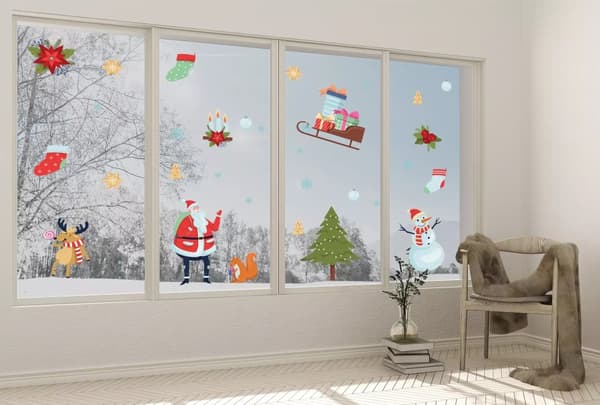 Wallsticker - Julemand, Pejsesokker, Snemand