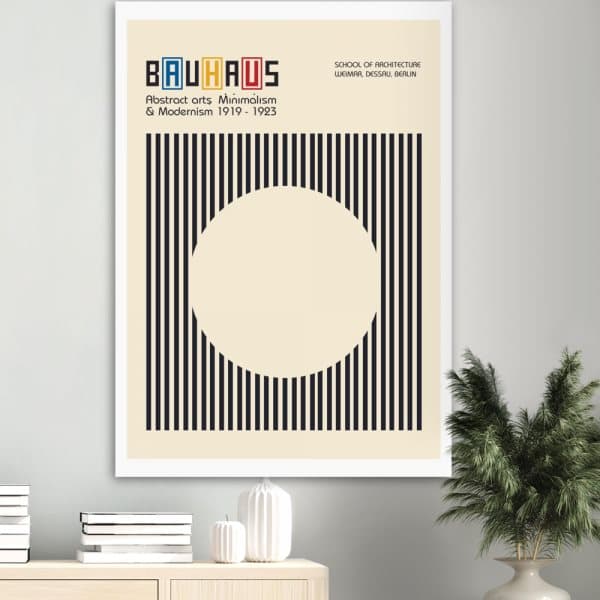 Bauhaus Beige 30x40 cm Poster