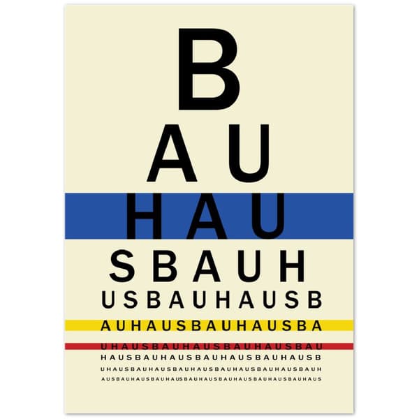 Bauhaus Biscayne 30x40 cm Poster