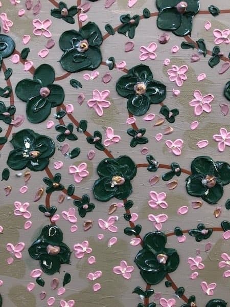 Maleri håndmalet Blomster flor